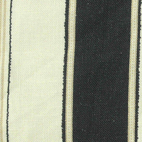 Dark Grey Vertical-Stripe Woven, Linen-Viscose