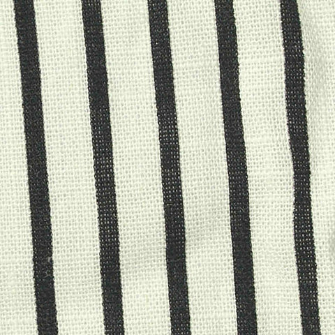 Black Vertical-Stripe Woven, Viscose, 180 gsm