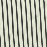 Black Vertical-Stripe Woven, Viscose
