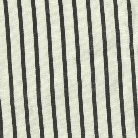 Black Vertical-Stripe Woven, Viscose, 180 gsm