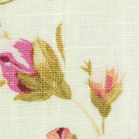 Pink Flowers Woven, Viscose, 180 gsm
