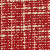 Red Textured-Check Bouclé, Polyester — texture
