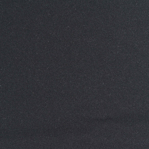 Nylon Stretch Interlock Knit Fabric, 170 gsm, 160 cm — Black, ref EF-257460