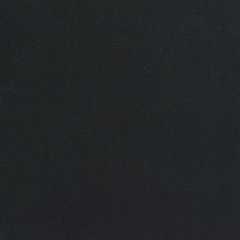 Nylon Stretch Interlock Knit Fabric, 170 gsm, 160 cm — Black, ref EF-257467
