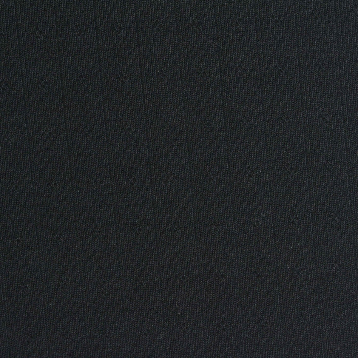 Black Tone-on-Tone Pointelle Knit, Poly-Viscose