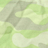 Light Green Camo French Terry, Cotton — texture
