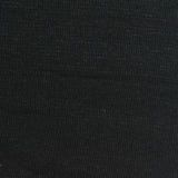 Viscose Polyester Blend Stretch Rib Knit Fabric, 270 gsm, 182 cm — Black