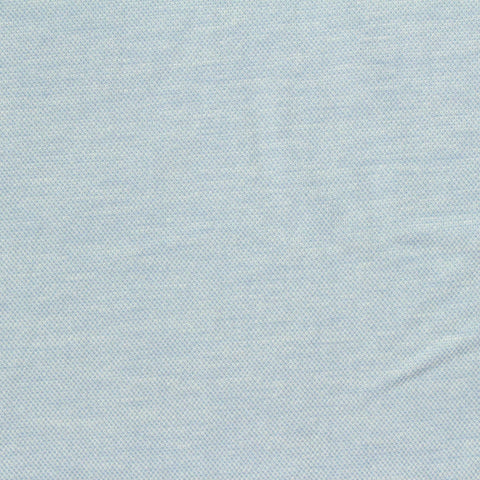 Light Blue Heathered-Marl Piqué Knit, Viscose-Nylon