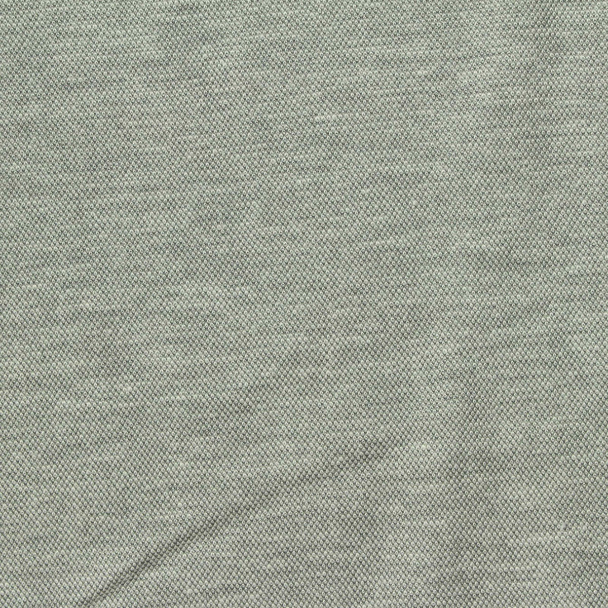 Heathered Grey-Green Marl Piqué Knit, Viscose-Nylon