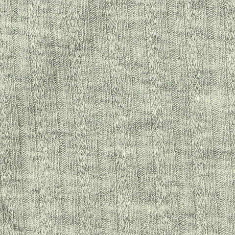 Light Grey Heather Rib Knit, Viscose