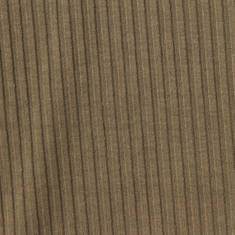 Polyester Cotton Stretch Rib Knit Fabric, 260 gsm, 145 cm — Khaki