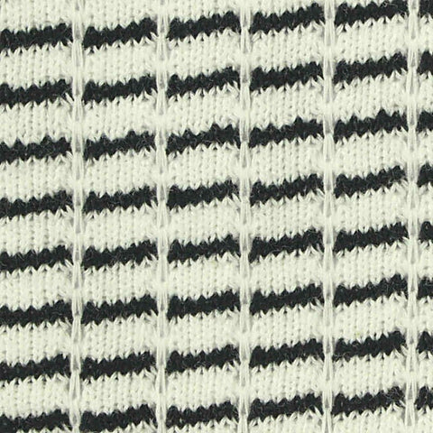 Black Dash Chunky Knit, Cotton-Poly