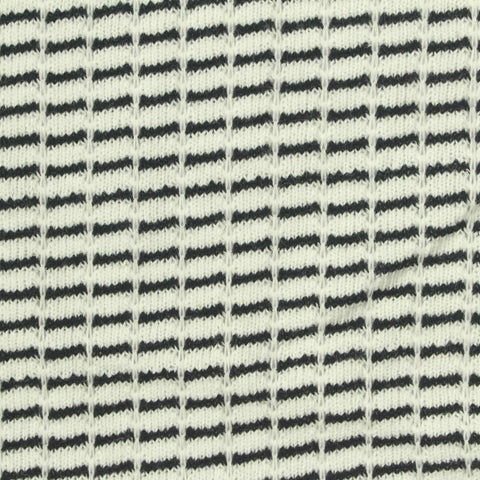 Black Dash Chunky Knit, Cotton-Poly