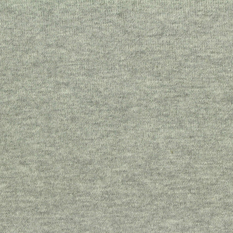 Heather Grey Marl Rib Knit, Cotton-Poly, 380 gsm