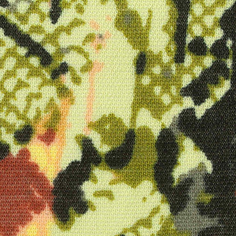Black Bold-Snakeskin Piqué Knit, Viscose-Nylon