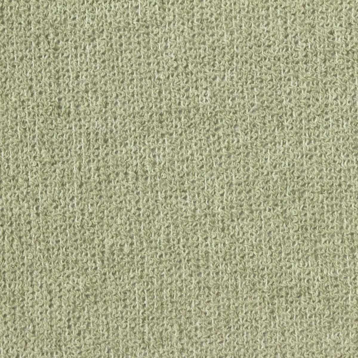 Yarn-Dyed Brushed Polyester Cotton Chunky Knit Fabric, 260 gsm, 155 cm — Khaki