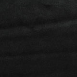 Polyester Cotton Stretch Velvet Fabric, 280 gsm, 165 cm — Black