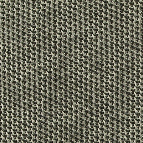Dark Grey Houndstooth Interlock Knit, Poly-Nylon