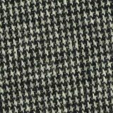 Black Houndstooth Jacquard, Poly-Cotton — texture