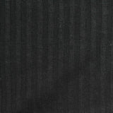 Polyester Stretch Rib Knit Fabric, 200 gsm, 153 cm — Black