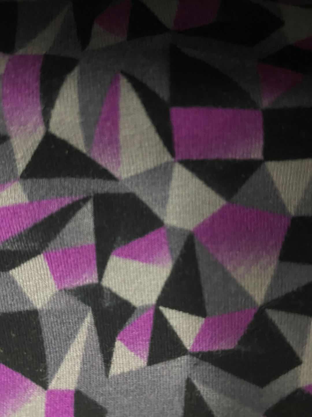 Purple Geometric Knit, Cotton