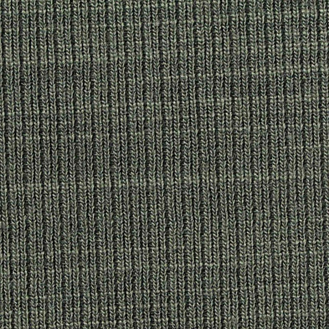 Dark Green Marl Rib Knit, Polyester, 390 gsm