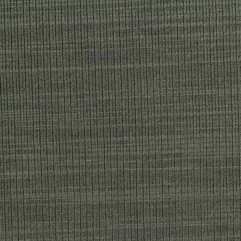 Dark Green Marl Rib Knit, Polyester, 390 gsm