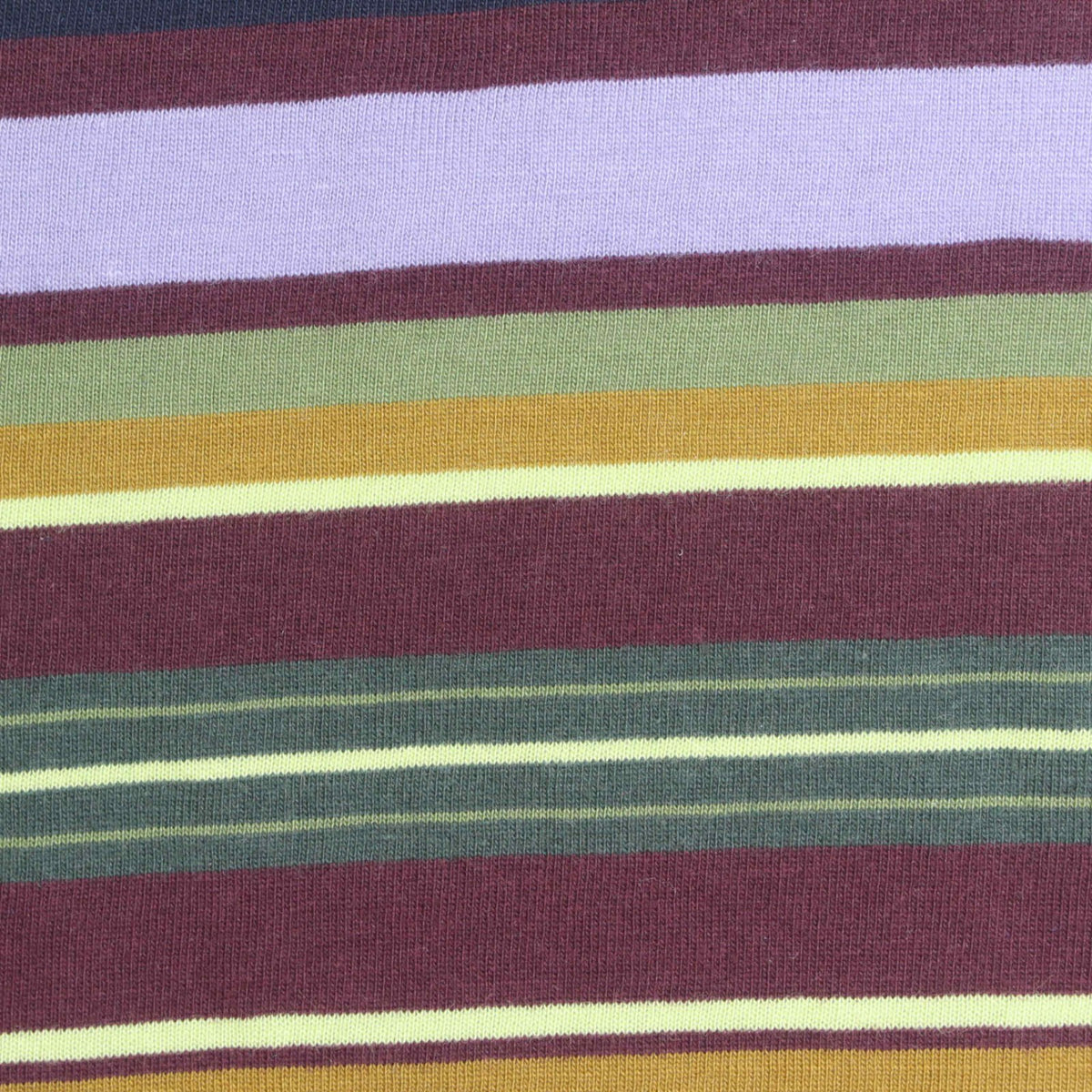 Purple Horizontal-Stripe Jersey Knit, Cotton