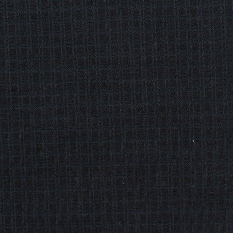Navy Check Jacquard, Poly-Viscose
