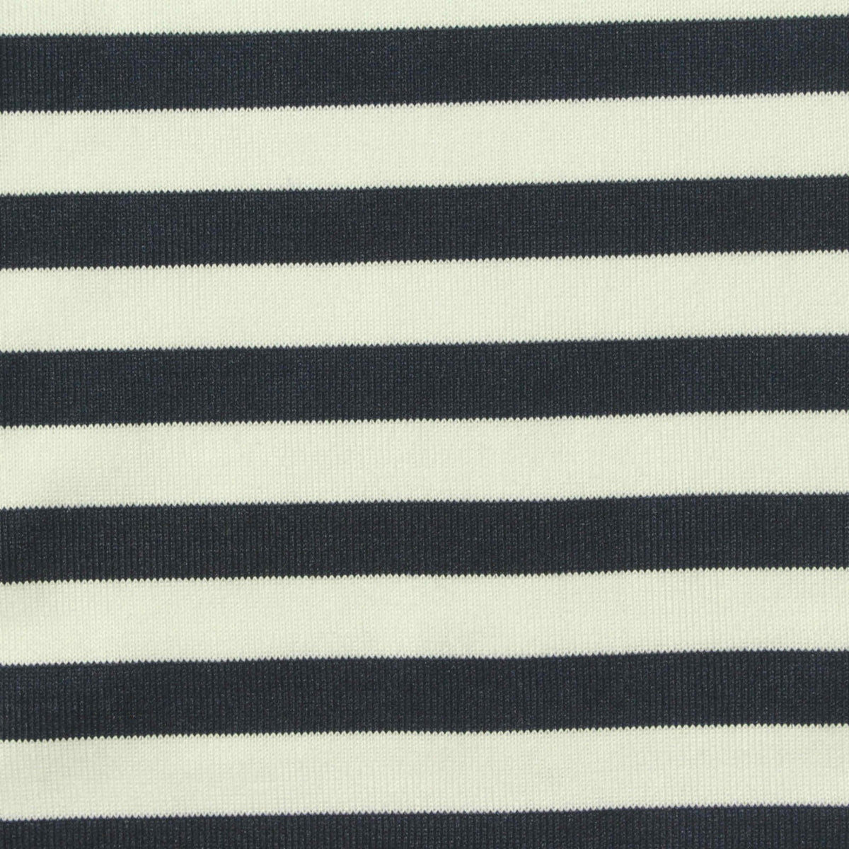 Black Stripes Rib Knit, Polyester
