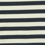 Black Stripes Rib Knit, Polyester