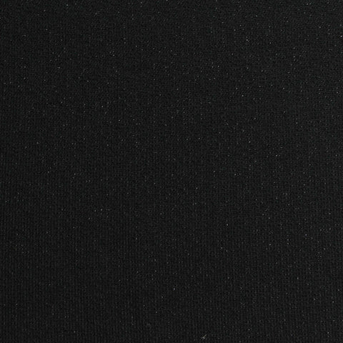 Black Marl Ponte Knit, Viscose-Poly