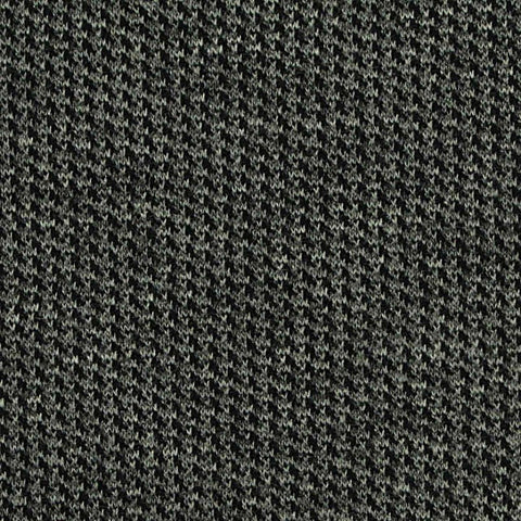 Light Grey Houndstooth Interlock Knit, Poly-Nylon