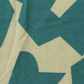 Teal Geometric Knit, Viscose