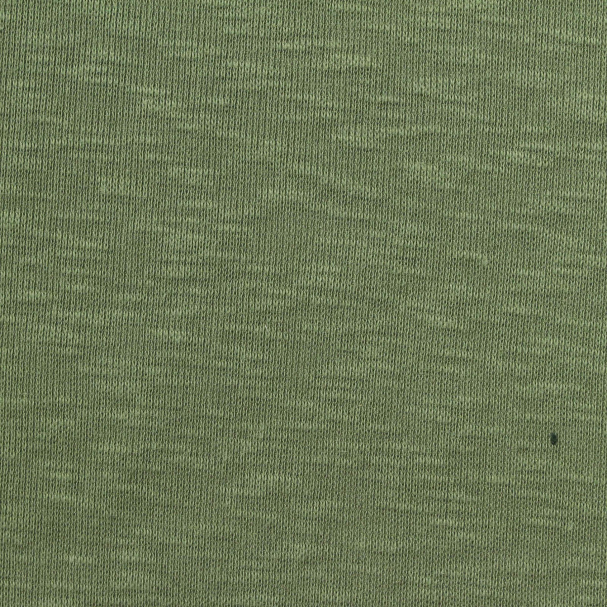 Heathered Green Marl Rib Knit, Cotton-Modal