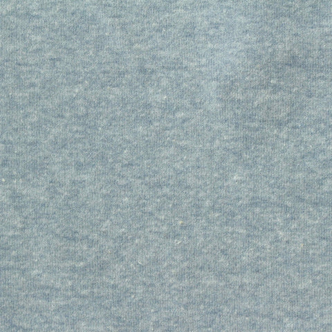 Light Blue Marl Rib Knit, Cotton-Poly