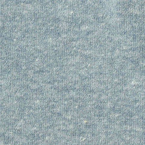 Light Blue Marl Rib Knit, Cotton-Poly