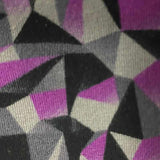 Purple Geometric Knit, Cotton — texture