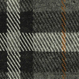 Grey Plaid Interlock Knit, Poly-Viscose — texture