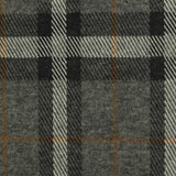 Grey Plaid Interlock Knit, Poly-Viscose