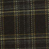 Dark Brown Plaid Interlock Knit, Polyester