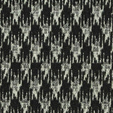 Black Houndstooth Interlock Knit, Polyester — texture