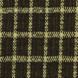 Dark Brown Check Interlock Knit, Poly-Viscose — texture