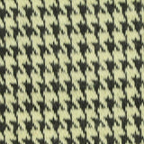 Black Houndstooth Interlock Knit, Poly-Cotton — texture