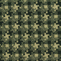 Dark Green Houndstooth Interlock Knit, Poly-Viscose