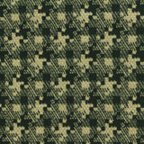 Dark Green Houndstooth Interlock Knit, Poly-Viscose