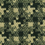 Dark Green Houndstooth Interlock Knit, Poly-Viscose — texture
