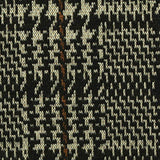 Black Houndstooth Interlock Knit, Polyester — texture