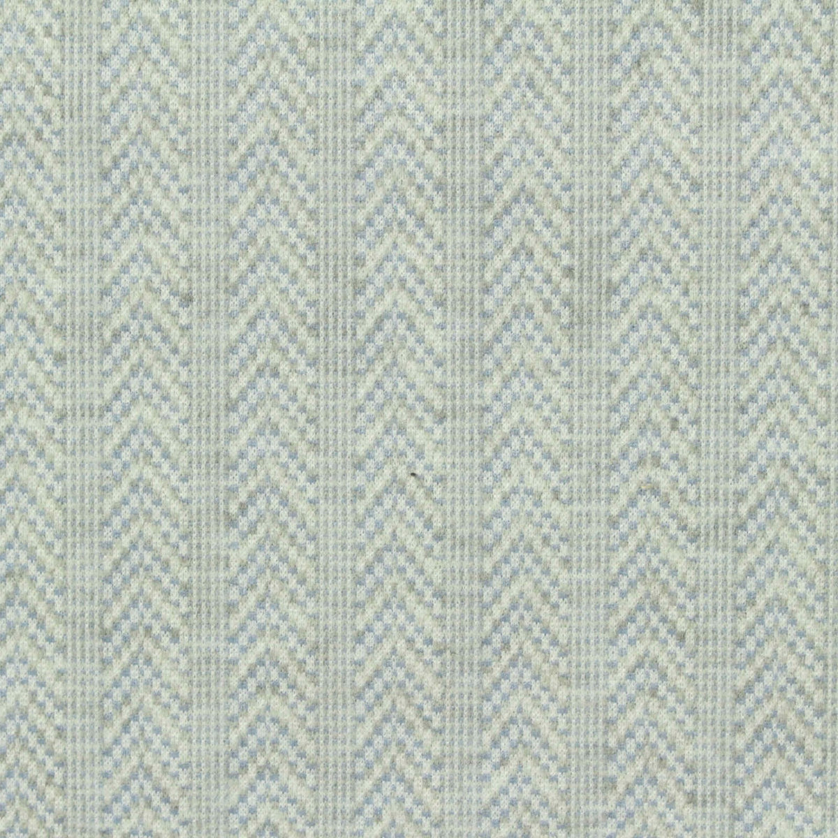 Light Blue Chevron Interlock Knit, Polyester