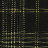 Black Plaid Interlock Knit, Poly-Viscose